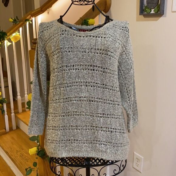 ✨Elle Delicate Sparkle Scoop Neck Sweater✨ - Picture 1 of 10